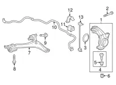 Рычаг подвески HONDA 51350-T2A-B00