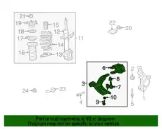 Рычаг подвески HONDA 51360-SWA-A20
