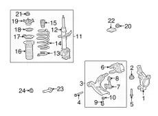 Рычаг подвески HONDA 51360-SWA-A20