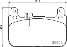 Тормозные колодки дисковые HELLA 8DB 355 021-941