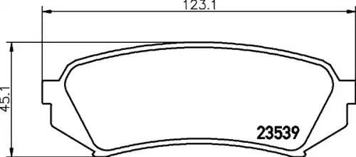Тормозные колодки дисковые HELLA 8DB 355 027-641
