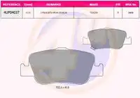 Тормозные колодки дисковые 4U 4UP04037