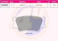 Тормозные колодки дисковые 4U 4UP03949