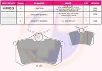 Тормозные колодки дисковые 4U 4UP03529