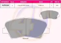 Тормозные колодки дисковые 4U 4UP04166