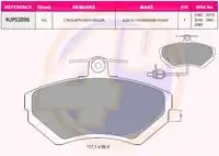 Тормозные колодки дисковые 4U 4UP03896