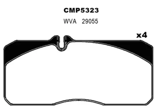 Тормозные колодки дисковые CAMPAR AUTOPARTS CMP5323