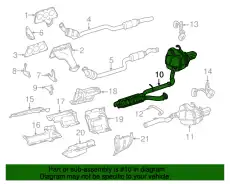 EXHAUST GAS LINE 2124904260 MB