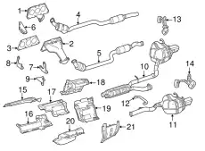 EXHAUST GAS LINE 2124904260 MB