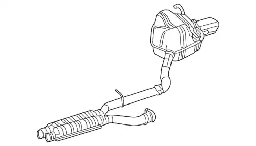 EXHAUST GAS LINE 2124904260 MB