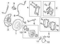Front Speed Sensor !Right \13>15 MB E 400 3.5L V6 212 540 19 17