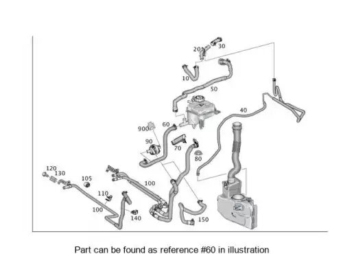 Hose Assembly ! \MB 166 830 12 00