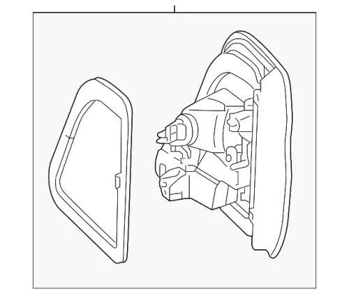 Фонарь задний MB 166 906 59 02