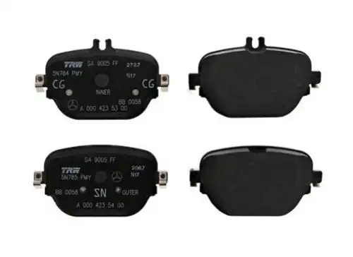 Тормозные колодки дисковые MB 000 420 57 02