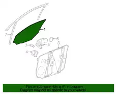 SIDE WINDOW PANE 2127351400 MB