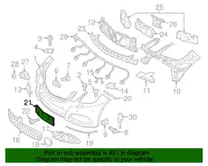 License Bracket !Front \10>13 MB E 350 3.0L V6 212 817 04 78