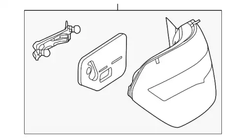 Tail Lamp Assembly !Left \10>13 MB E 350 3.0L V6 212 820 33 64
