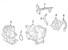 НАСОС ОХЛАЖДЕНИЯ / COOLANT PUMP 000 500 35 00 MB