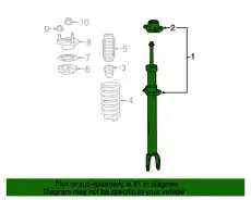 Suspension Strut !Left \17>23 MB E 450 3.0L L6 213 320 47 30