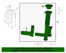 Shock Absorber !Rear Right \21>23 MB E 450 3.0L L6 213 320 72 01