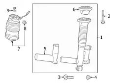 Shock Absorber !Rear Right \21>23 MB E 450 3.0L L6 213 320 72 01