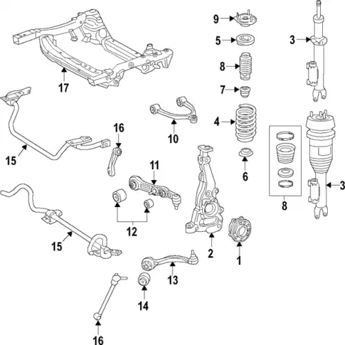 213 321 04 04 Coil Spring ! \17>22 MB E 350 2.0L L4