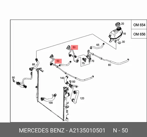 2135010501 VENT LINE MB