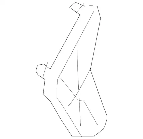 Corner Cover Bracket !Left \17>23 MB E 350 2.0L L4 213 723 09 00