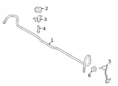 Torsion Bar !Front \MB 906 323 28 65