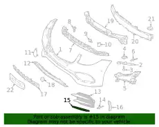 Trim Molding !Left Lower \17>20 MB E 53 AMG 3.0L L6 213 885 87 01