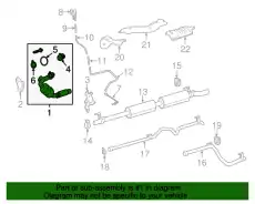 Гофра глушителя MB 9064907981 L= d=