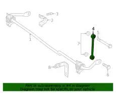 Stabilizer Link !Left/Right \19>22 MB Sprinter 3500 2.1L L4 9073203700