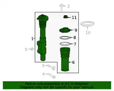Shock Absorber !Left/Right \19>23 MB Sprinter 1500 2.0L L4 907 320 53 01