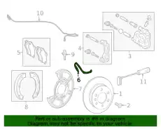 Brake Hose !Left/Right \19>22 MB Sprinter 3500 2.1L L4 9074282700
