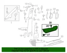 Уплотнитель двери MB 447 680 16 06 9051