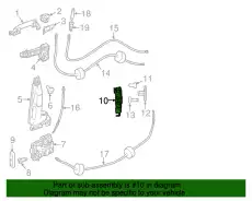 Lock Actuator !Rear Upper \16>23 MB Metris 2.0L L4 4477300702