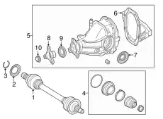 Boot Kit !Rear \16>23 MB C 300 2.0L L4 220 357 05 91 02