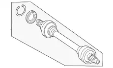REAR AXLE SHAFT 1723509301 MB