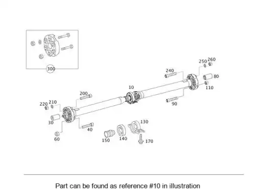 PROPELLER SHAFT COMPL 1724101906 MB
