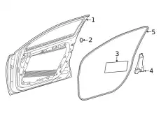Door Shell !Right \19>22 MB A 220 2.0L L4 177 720 08 00