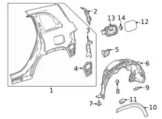 Vent Flap !Left \MB 177 830 20 00