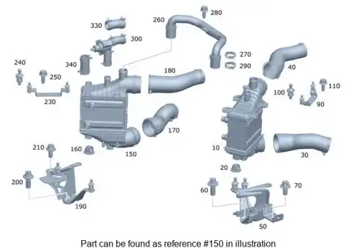 INTERCOOLER RADIATOR 1780900100 MB