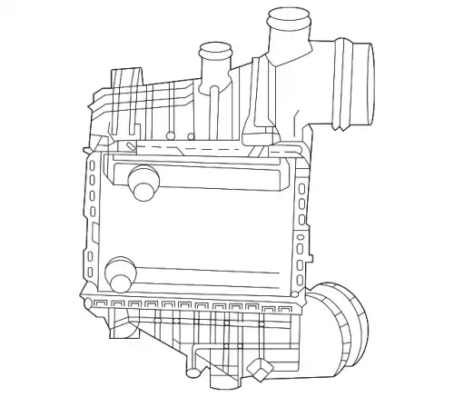 Inter-Cooler !Left \16>21 MB AMG GT 4.0L V8 178 090 13 00