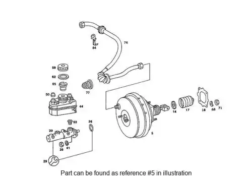 BRAKE BOOSTER ASSEMBLY 002430683064