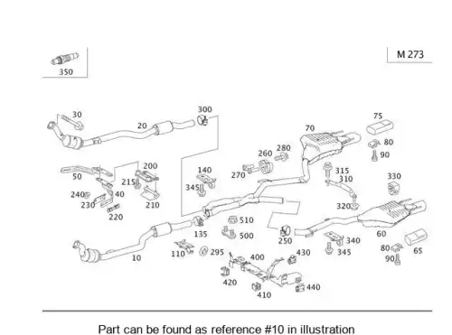 EXHAUST LINE 2214903120 MB