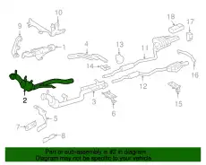 EXHAUST PIPE 221490641980 MB