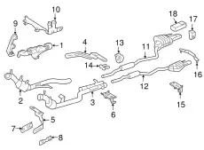 EXHAUST PIPE 221490641980 MB