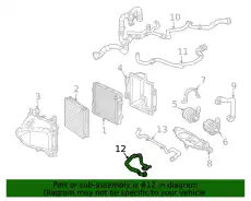COOLANT HOSE 1905000375 MB