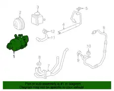 Насос гидроусилителя руля MB 003 466 52 01 80