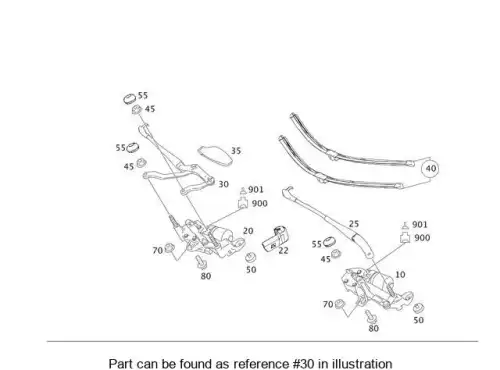 WIPER ARM 2218200444 MB